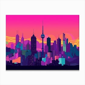 Kiev Skyline Canvas Print