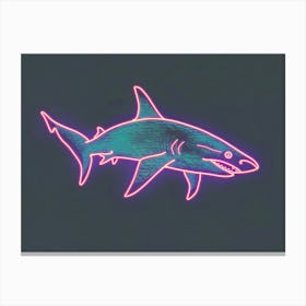 Neon Pink Nurse Shark 2 Canvas Print