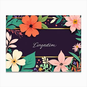 Floral Background Canvas Print