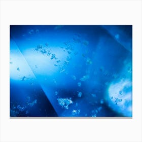 Blue Gem Under The Microscope Canvas Print