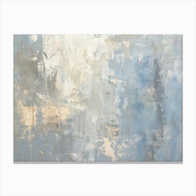 Abstract In Blue And White 4 Canvas Print