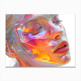 Holographic Face 5 Canvas Print