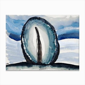 Abstract Blue Tree, Arthur Dove Canvas Print