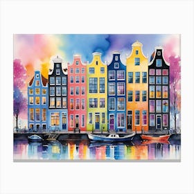 Amsterdam Houses 5 Canvas Print