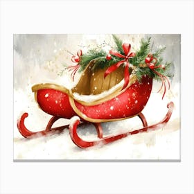 Christmas Sleigh 1 Canvas Print