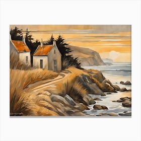 European Coastal Painting (142) Canvas Print