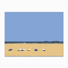 Lanzarote, Surf, Beach, Cliffs Canvas Print