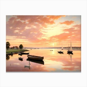 Sunset On The Bay Canvas Print