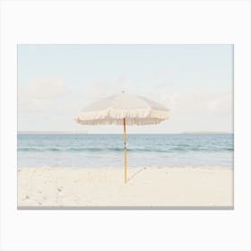 Coastal Umbrella Canvas Print