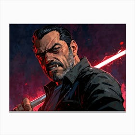 Last Jedi Negan Canvas Print