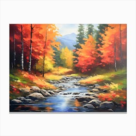 Autumn Creek - Ai Canvas Print