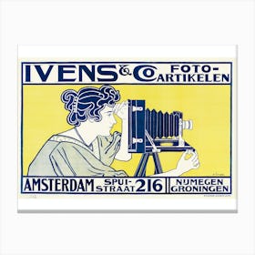 Vintage Dutch Advertisement Poster Canvas Print
