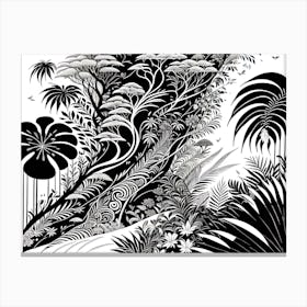 Tropical Jungle Canvas Print