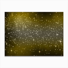 Yellow Grey Tone Shining Star Background Canvas Print
