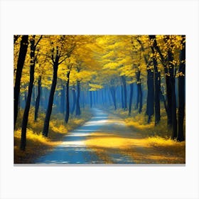 Road In The Forest 7 Canvas Print