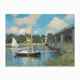 The Bridge At Argenteuil (1874), Claude Monet Canvas Print