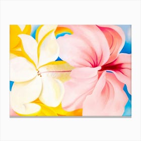 Georgia OKeeffe - Hibiscus with Plumeria, 1939 Canvas Print