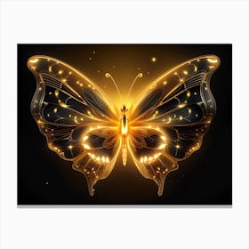 Golden Butterfly 9 Canvas Print