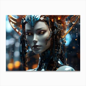 Futuristic Woman 1 Canvas Print