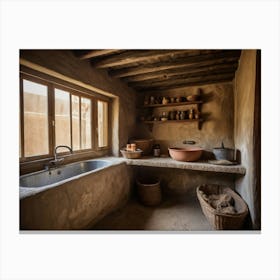 Adobe Kitchen Canvas Print