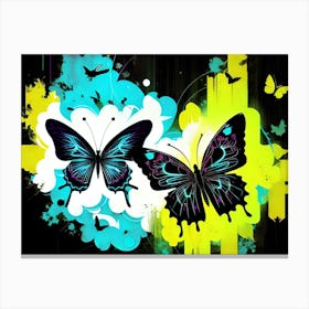 Abstract Butterfly Painting 4 Canvas Print