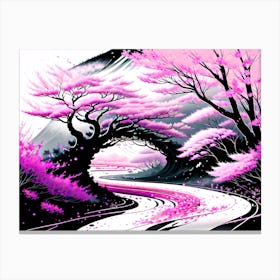 Sakura Trees 3 Canvas Print