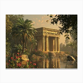 Egyptian Temple 3 Canvas Print