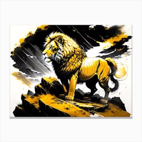 Lion art Canvas Print