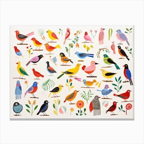 Colourful Bird Painting 1 Canvas Print