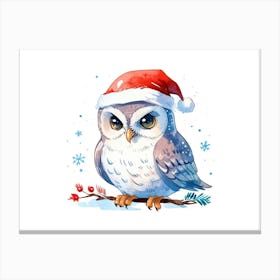 Christmas Owl 11 Canvas Print