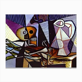 'The Skeleton' by Pablo Picasso Canvas Print