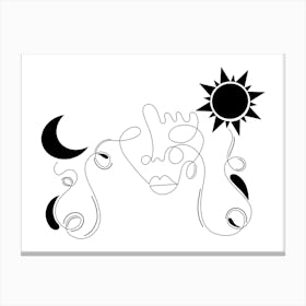 The Luna Sol Canvas Print