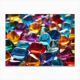 Colorful Gems Canvas Print