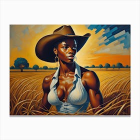 Cowgirl Canvas Print