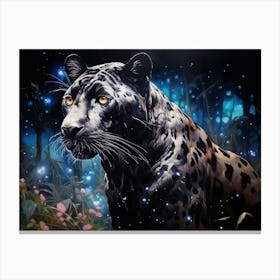 Black Jaguar 5 Canvas Print