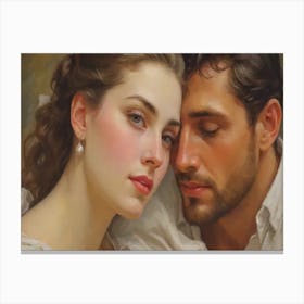 Lovers Canvas Print