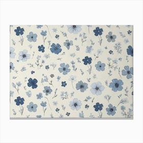 Blue Flowers 2 Canvas Print