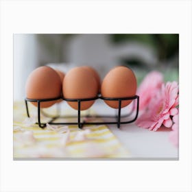 Eggs In A Basket 2 Canvas Print