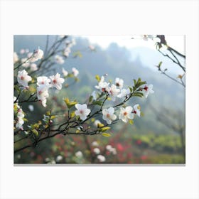 Blossoming Cherry Tree Canvas Print