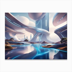 Futuristic City 5 Canvas Print