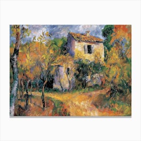 Whispers Of Autumn Painting Inspired By Paul Cezanne Canvas Print