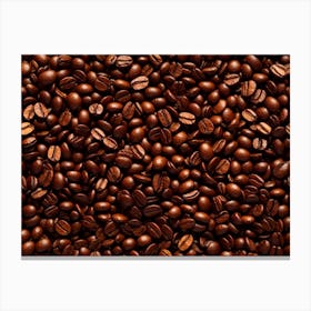 Coffee Beans Background 3 Canvas Print