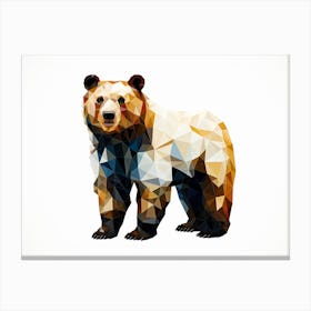 Polygonal Bear 1 Canvas Print