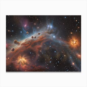 The Primary Matter That Is To Constitute The Cosmos (4th Art) Canvas Print