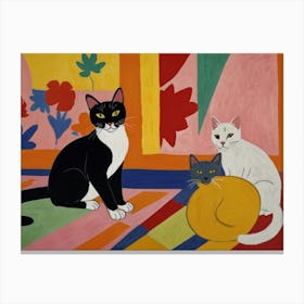 Three Cats 4 Canvas Print