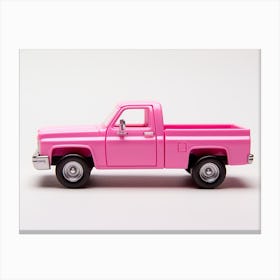 Toy Car 83 Chevy Silverado Pink Canvas Print