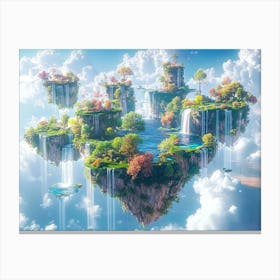 Island In The Sky Canvas Print