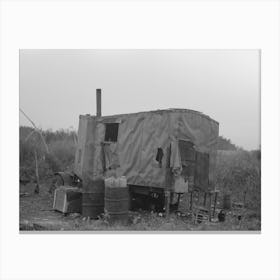 Shack Made From An Old Truck, Tin Town, Caruthersville, Missouri By Russell Lel Canvas Print