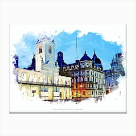 Plaza De Mayo, Buenos Aires, Argentina Canvas Print