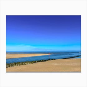 Beach At Dunkerque Canvas Print